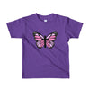 Pink Butterfly Cross Short sleeve kids t-shirt