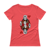 Jesus King of Hearts Ladies' Scoopneck T-Shirt