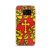 Slavic Flower Cross Royal Red Samsung Case