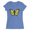 Yellow Butterfly Cross Ladies' short sleeve t-shirt