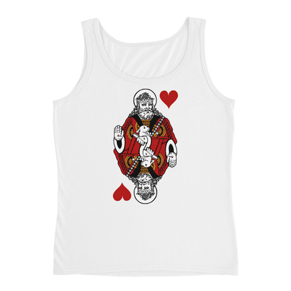 Jesus King of Hearts Ladies' Tank Top