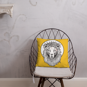 Lion of Nazareth Yellow Pillow