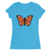 Orange Butterfly Cross Ladies' short sleeve t-shirt