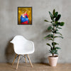 Seated Madonna and Child Framed poster