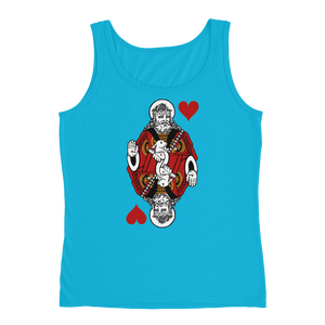 Jesus King of Hearts Ladies' Tank Top