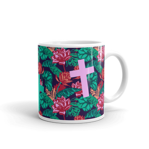 Colour Plants and Crosses Mug