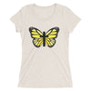 Yellow Butterfly Cross Ladies' short sleeve t-shirt