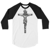 Crucifixion Line Art 3/4 Sleeve Shirt