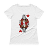 Jesus King of Hearts Ladies' Scoopneck T-Shirt