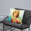 Mary Sacred Heart (Blue Sky) Pillow