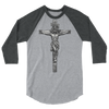 Crucifixion Line Art 3/4 Sleeve Shirt