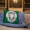 Lion of Nazareth Green Pillow