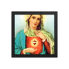 Mary Sacred Heart (Blue Sky) Framed poster