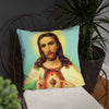 Jesus Sacred Heart (Blue Sky) Pillow