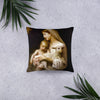 Our lady the blessed virgin Mary with Jesus and Lamb Basic Pillow