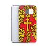 Slavic Flower Cross Royal Red Samsung Case