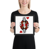 Jesus King of Hearts Framed Poster