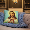 Jesus Sacred Heart (Blue Sky) Pillow