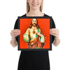 Jesus Pop Art Framed poster