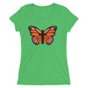 Orange Butterfly Cross Ladies' short sleeve t-shirt