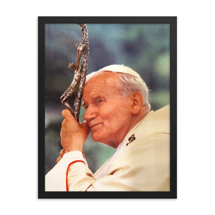 Pope John Paul II (Cain) Framed poster