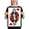 Jesus King of Hearts Framed Poster