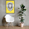 Lion of Nazareth Yellow Framed poster