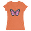 Pink Butterfly Cross Ladies' short sleeve t-shirt