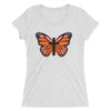 Orange Butterfly Cross Ladies' short sleeve t-shirt