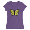 Yellow Butterfly Cross Ladies' short sleeve t-shirt