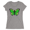 Green Butterfly Cross Ladies' short sleeve t-shirt