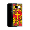 Slavic Flower Cross Royal Red Samsung Case