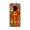 Slavic Flower Cross Royal Red Samsung Case