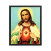 Jesus Sacred Heart (Blue Sky) Framed poster