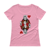 Jesus King of Hearts Ladies' Scoopneck T-Shirt