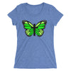 Green Butterfly Cross Ladies' short sleeve t-shirt