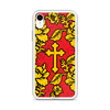 Slavic Flower Cross Royal Red iPhone Case