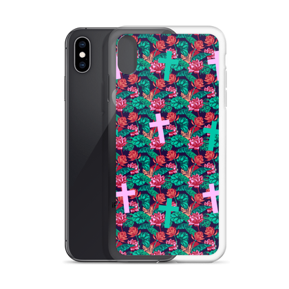 Colour Plants and  Crosses iPhone Case