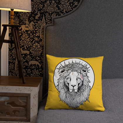 Lion of Nazareth Yellow Pillow