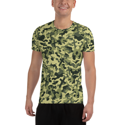 Christian Camouflage Men's Athletic T-shirt