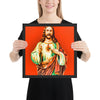 Jesus Pop Art Framed poster