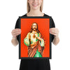 Jesus Pop Art Framed poster