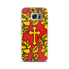 Slavic Flower Cross Royal Red Samsung Case