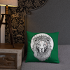 Lion of Nazareth Green Pillow