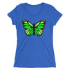 Green Butterfly Cross Ladies' short sleeve t-shirt