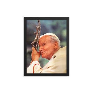 Pope John Paul II (Cain) Framed poster