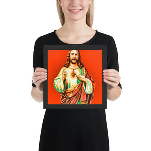 Jesus Pop Art Framed poster