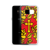 Slavic Flower Cross Royal Red Samsung Case