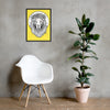 Lion of Nazareth Yellow Framed poster