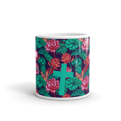 Colour Plants and Crosses Mug